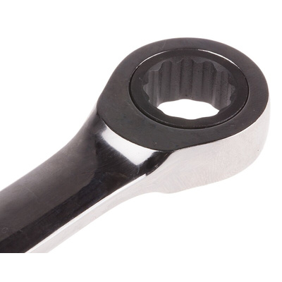 RS PRO Combination Ratchet Spanner, 11mm, Metric, Double Ended, 168 mm Overall