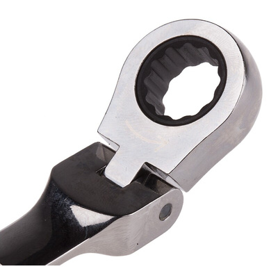 RS PRO Combination Ratchet Spanner, 11mm, Metric, Double Ended, 168 mm Overall