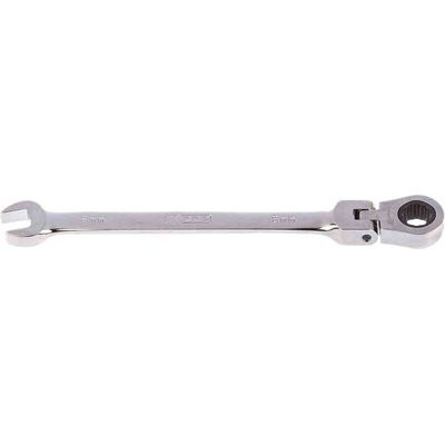 RS PRO Combination Ratchet Spanner, 8mm, Metric, Double Ended, 136 mm Overall