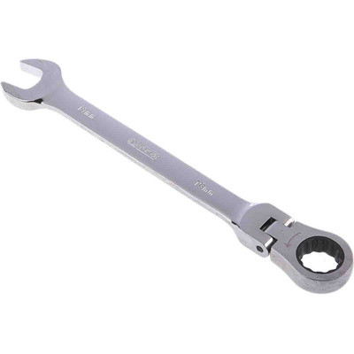 RS PRO Combination Ratchet Spanner, 19mm, Metric, Double Ended, 248 mm Overall