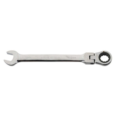 RS PRO Combination Ratchet Spanner, 13mm, Metric, Double Ended, 180 mm Overall
