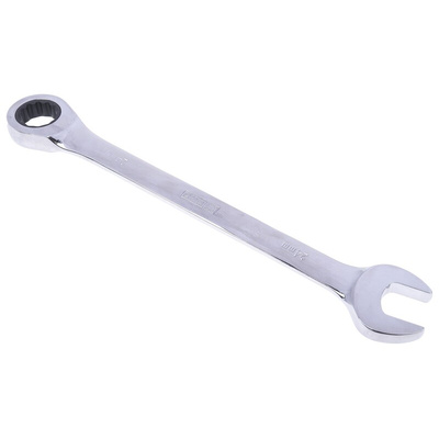 RS PRO Combination Ratchet Spanner, 24mm, Metric, Double Ended, 325 mm Overall