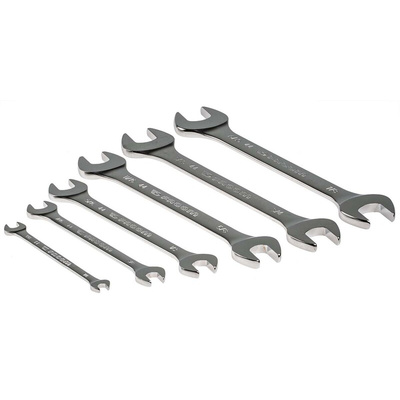 Facom 44.JU Series 6-Piece Spanner Set, 1/4 x 5/16 → 7/8 x 15/16 in