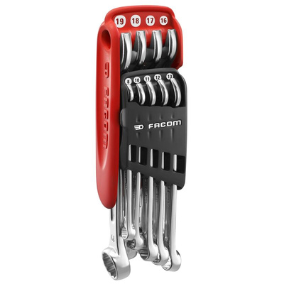 Facom 14-Piece Spanner Set, 8 → 19 mm, Chrome Vanadium Steel