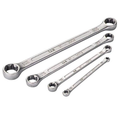SAM 4-Piece Spanner Set, 6 x 8 mm, 10 x 12 mm, 14 x 18 mm, 20 x 24 mm, Chrome Vanadium Steel