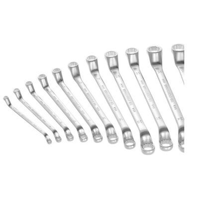 Facom 55A.JE Series 14-Piece Ring Spanner Set, 6 x 7 → 38 x 42 mm