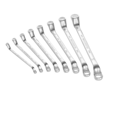 Facom 10-Piece Ring Spanner Set, 1/4 x 5/16 → 1.1/8 x 1.1/4 in