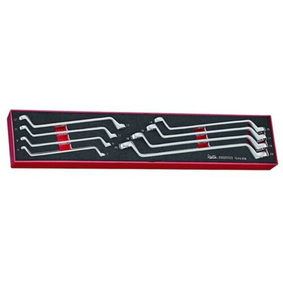 Teng Tools 8-Piece Spanner Set, 6 x 7 mm, 8 x 9 mm, 10 x 11 mm, 12 x 13 mm, 14 x 15 mm, 16 x 17 mm, 18 x 19 mm, 20 x 22