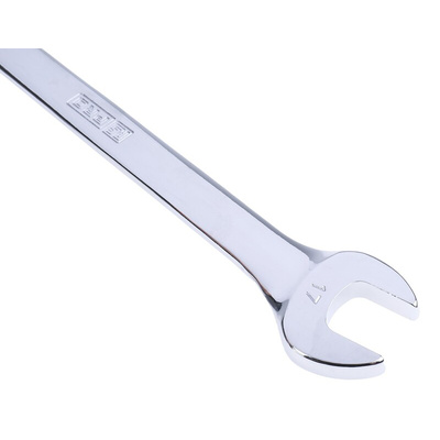 RS PRO Combination Spanner, 17mm, Metric, Double Ended, 227 mm Overall