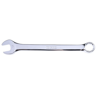 RS PRO Combination Spanner, 17mm, Metric, Double Ended, 227 mm Overall