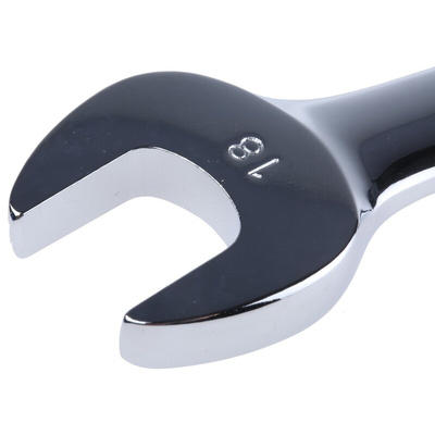 RS PRO Combination Spanner, 18mm, Metric, Double Ended, 239 mm Overall