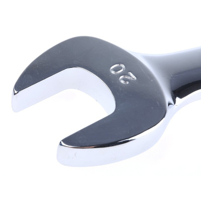 RS PRO Combination Spanner, 20mm, Metric, Double Ended, 260 mm Overall