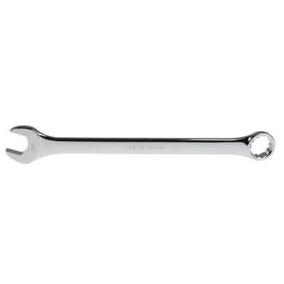 RS PRO Combination Spanner, 30mm, Metric, Double Ended, 394 mm Overall