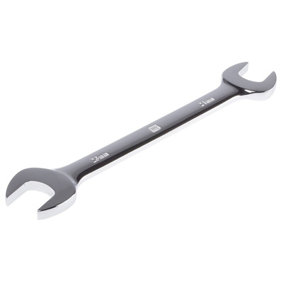 RS PRO Double Ended Open Spanner, 21mm, Metric, Double Ended, 225 mm Overall