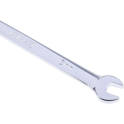 RS PRO Double Ended Open Spanner, 6mm, Metric, Double Ended, 126 mm Overall