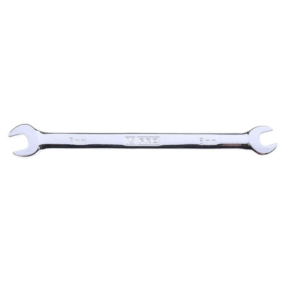 RS PRO Double Ended Open Spanner, 6mm, Metric, Double Ended, 126 mm Overall