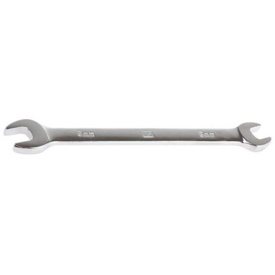 RS PRO Double Ended Open Spanner, 8mm, Metric, Double Ended, 135 mm Overall