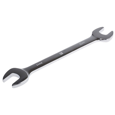 RS PRO Double Ended Open Spanner, 22mm, Metric, Double Ended, 293 mm Overall