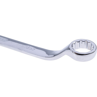 RS PRO Offset Ring Spanner, 16mm, Metric, Double Ended, 237 mm Overall