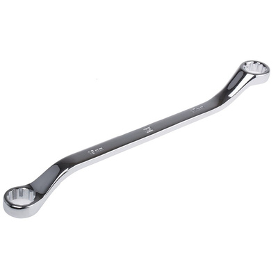 RS PRO Offset Ring Spanner, 17mm, Metric, Double Ended, 270 mm Overall