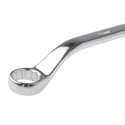 RS PRO Offset Ring Spanner, 21mm, Metric, Double Ended, 346 mm Overall