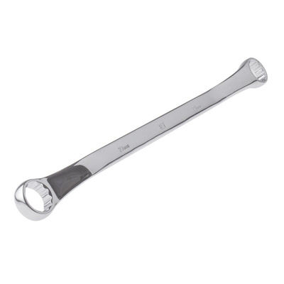 RS PRO Offset Ring Spanner, 21mm, Metric, Double Ended, 346 mm Overall