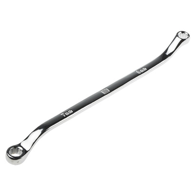RS PRO Offset Ring Spanner, 6mm, Metric, Double Ended, 165 mm Overall