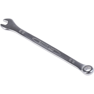 Bahco Combination Spanner, 5.5mm, Metric, Double Ended, 112 mm Overall