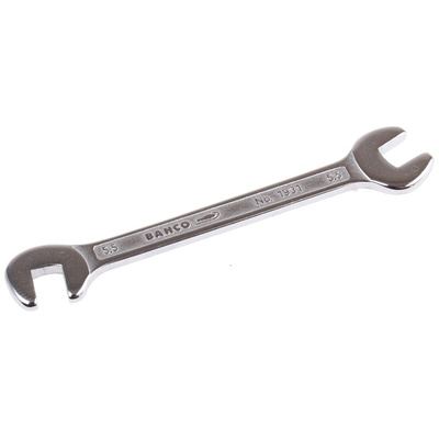 Bahco Double Ended Open Spanner, 5.5mm, Metric, Double Ended, 80 mm Overall