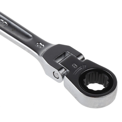 Facom Combination Ratchet Spanner, 8mm, Metric, Double Ended, 127 mm Overall