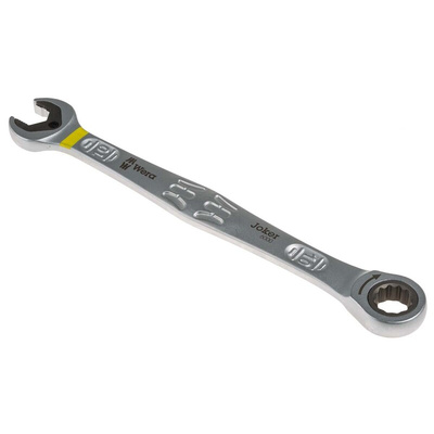 Wera Joker Series Combination Ratchet Spanner, 10mm, Metric, No, Double Ended, 159 mm Overall, No