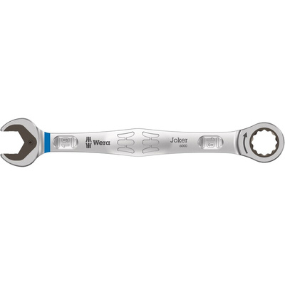 Wera Joker Series Combination Ratchet Spanner, 19mm, Metric, Double Ended, 246 mm Overall
