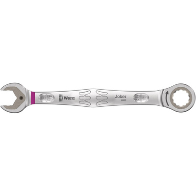 Wera Joker Series Combination Ratchet Spanner, Imperial, Double Ended, 188 mm Overall
