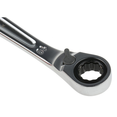 Facom Combination Ratchet Spanner, 10mm, Metric, Double Ended, 158 mm Overall