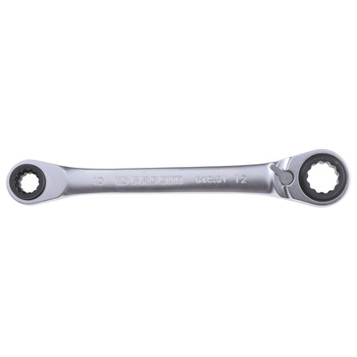 Facom Ratchet Spanner, 8 x 10mm, Metric, Double Ended, 150 mm Overall