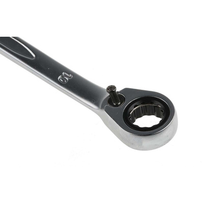Bahco Ratchet Spanner, 10mm, Metric, Double Ended, 159 mm Overall