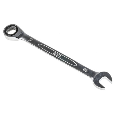 Bahco Ratchet Spanner, 13mm, Metric, Double Ended, 178 mm Overall