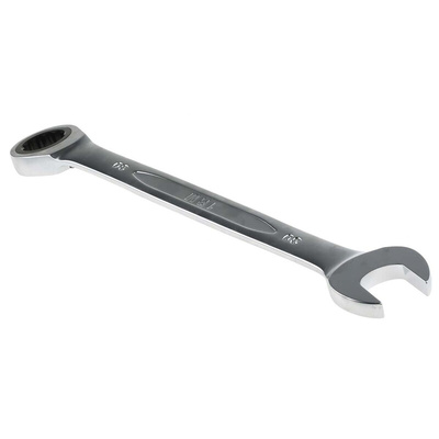 Bahco Ratchet Spanner, 30mm, Metric, Double Ended, 393 mm Overall