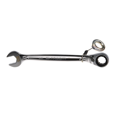 Facom Combination Ratchet Spanner, 13mm, Metric, Height Safe, Double Ended, 178 mm Overall