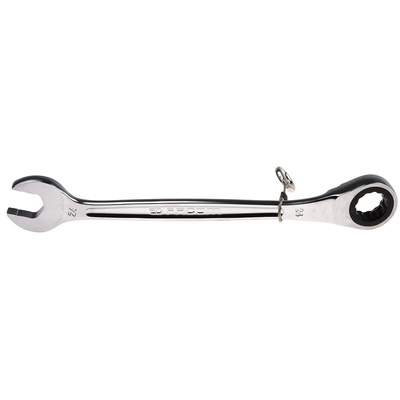 Facom Combination Ratchet Spanner, 24mm, Metric, Height Safe, Double Ended, 321 mm Overall