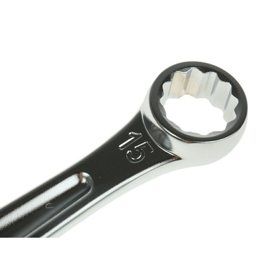 Facom Combination Spanner, 15mm, Metric, Double Ended, 185 mm Overall