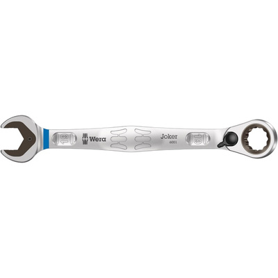 Wera Joker Series Combination Ratchet Spanner, 19mm, Metric, Double Ended, 246 mm Overall