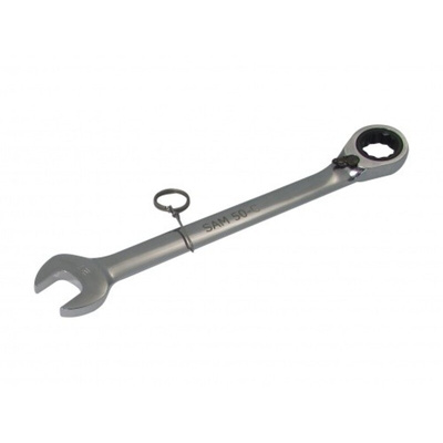 SAM Combination Ratchet Spanner, 17mm, Metric, Height Safe, Double Ended, 225.5 mm Overall