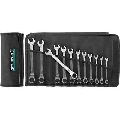 STAHLWILLE OPEN-RATCH Series Ratchet Spanner, 8 mm, 9 mm, 10 mm, 11 mm, 12 mm, 13 mm, 14 mm, 15 mm, 16 mm, 17 mm, 18
