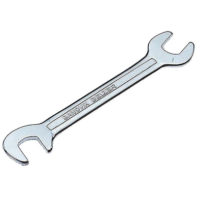 Bahco Double Ended Open Spanner, 8mm, Metric, Double Ended, 90 mm Overall