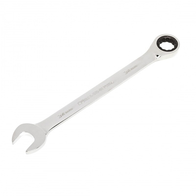 GearWrench Combination Ratchet Spanner, 34mm, Metric, Double Ended, 460 mm Overall