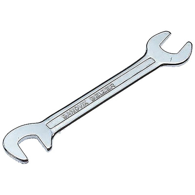 Bahco Double Ended Open Spanner, 17mm, Metric, Double Ended, 160 mm Overall