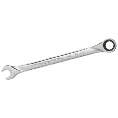 GearWrench Combination Ratchet Spanner, 17mm, Metric, Double Ended, 10.8 in Overall