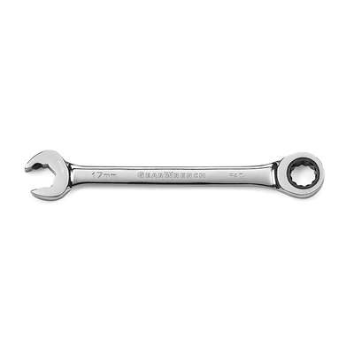 GearWrench Combination Ratchet Spanner, 17mm, Metric, Double Ended, 8.9 in Overall
