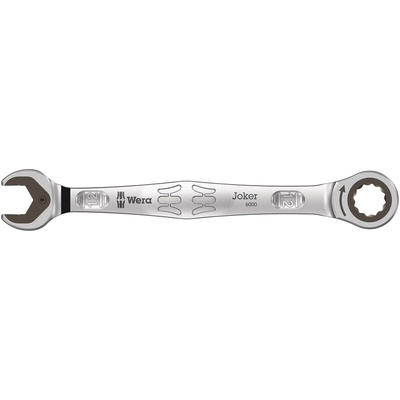 Wera Joker Series Combination Ratchet Spanner, 12mm, Metric, Double Ended, 171 mm Overall